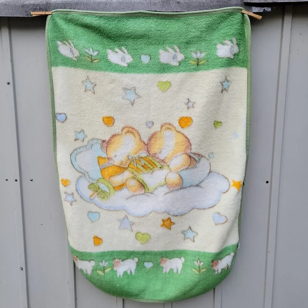 Cuddly Bears On A Cloud Fleece Blanket 35